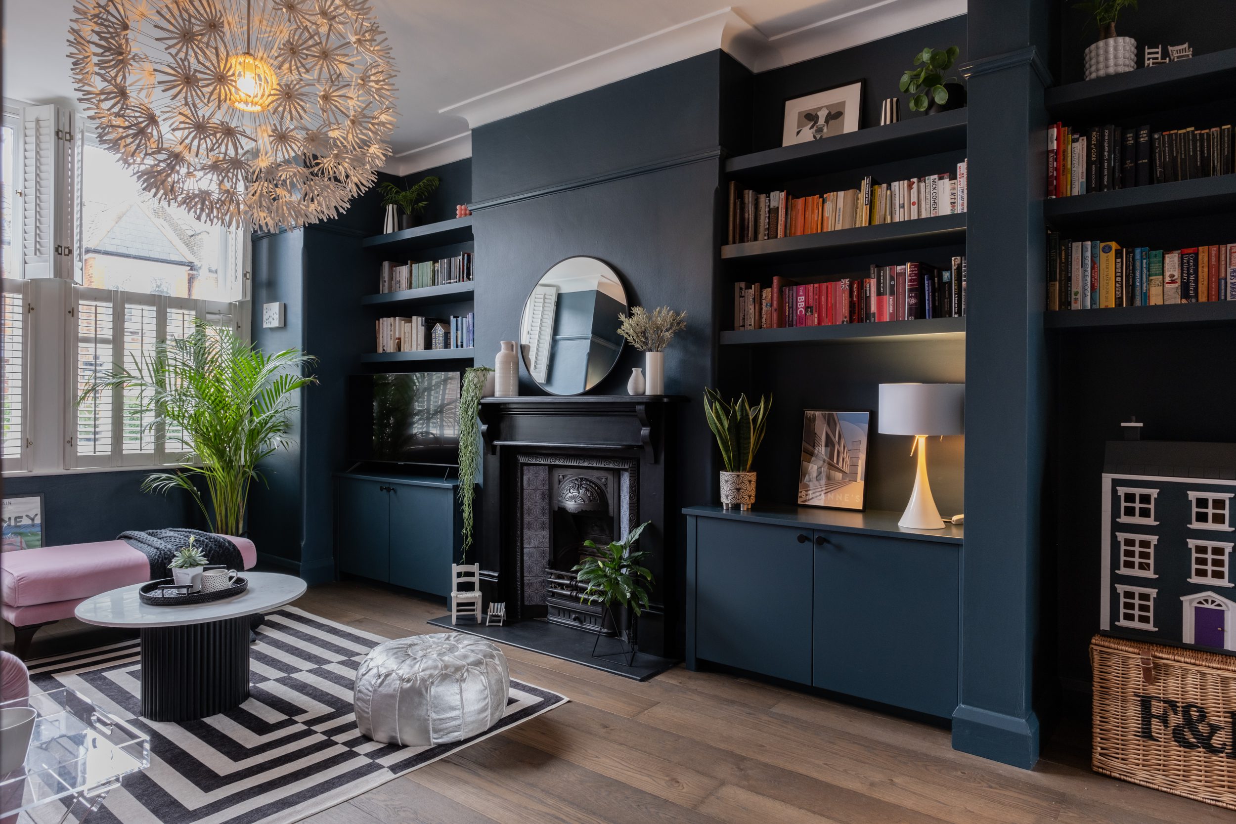 Blue living room