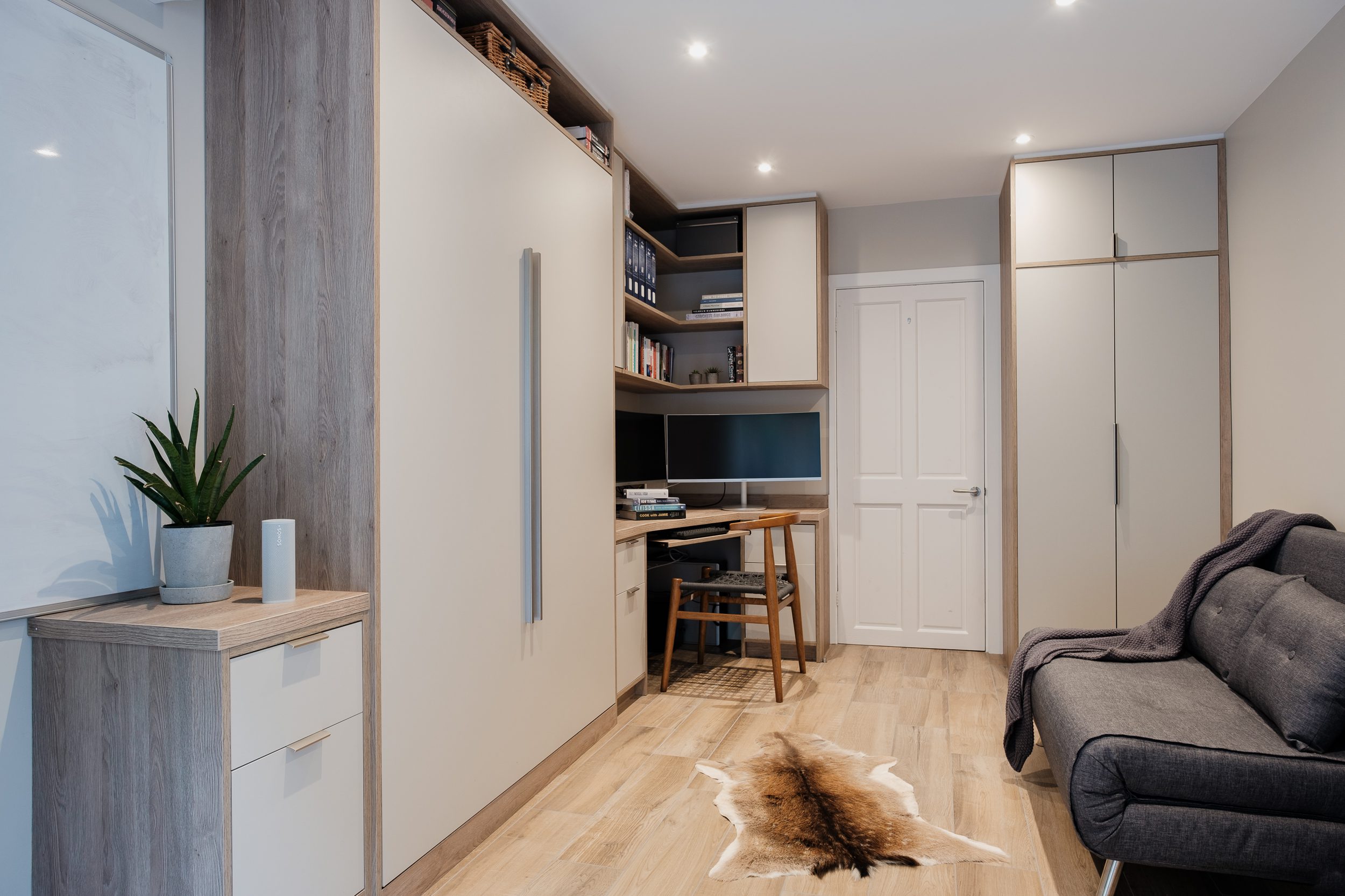 White home office