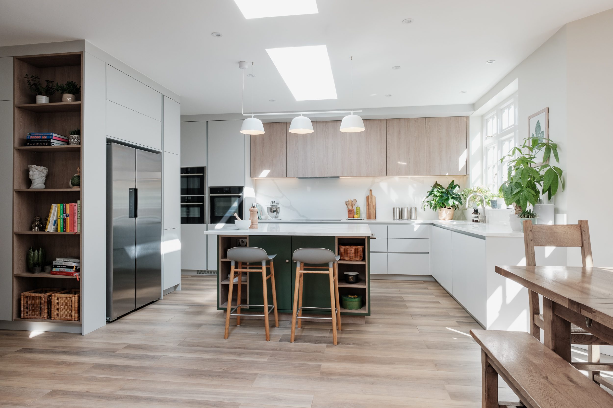 Clean white kitchen